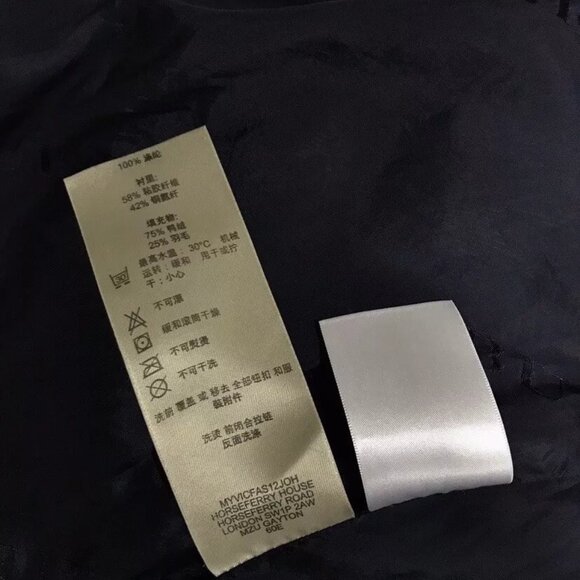 Burberry Blue Wide Check Down Puffer sz XS - Picture 3 of 8